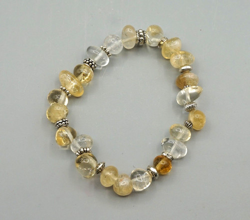 Bracelet citrin nugget avec - bracelet,