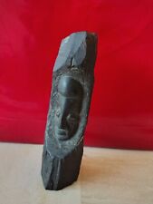 Sculpture africaine tête bois Sculpté Ebène Africain Quai Branly Ethnie Tribal