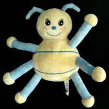 *. DOUDOU PELUCHE ARTHUR ET LOLA  GINGO BILOBA COCCINELLE BLEU NOIR NEUF*