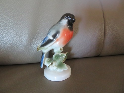 Oiseau bouvreuil porcelaine - oiseau, en