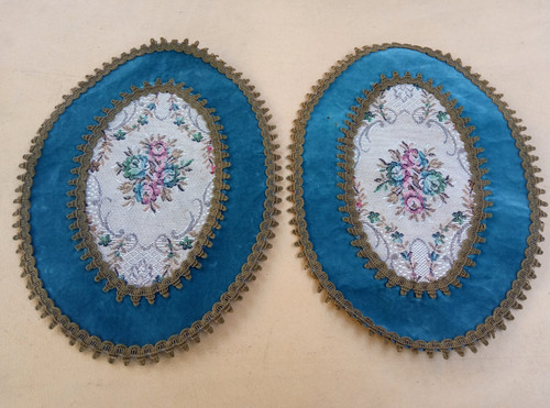 Paire napperons ovales - de,