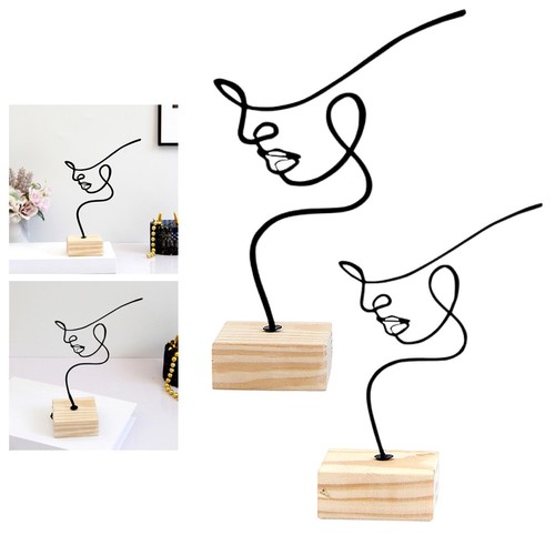 Visage abstrait contour