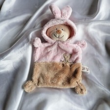 Doudou ours déguisé en lapin