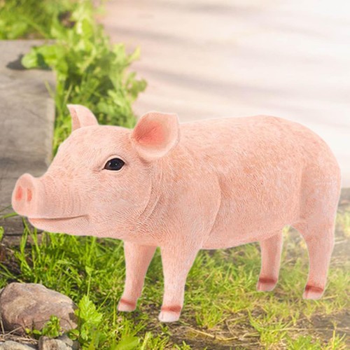 Figurine cochon résine - figurine, de