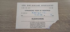 Billet 1985 Sint-Niklaas vs