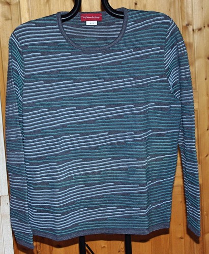 Pull laine gris - 30%, bleu