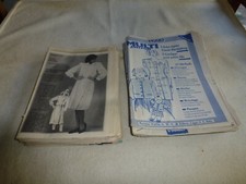 44 PATRONS MODES ET TRAVAUX MODES DE PARIS et AUTRES ANCIENS VINTAGE