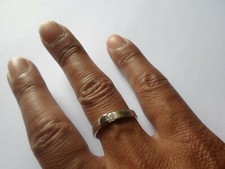 bague en argent massif, jonc