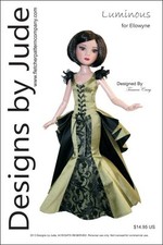 Lumineux Poupée Vêtements Couture Motif Pour Ellowyne Wilde & Prudence Tonner