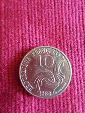 10 francs JIMENEZ 1986 frappe médaille