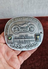 VINTAGE ENAMEL MOTO BADGE #