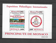 MONACO LE BLOC N°88  ANNEE 2002 NEUF ** LUXE  TOP AFFAIRE !!!!!!!!!!!!!!!