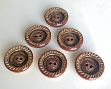 lot de 6 boutons cuvette