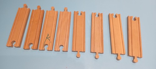 Lot rails droits 144mm de - de, 8