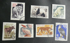 THEMATIQUE ANIMAUX DIVERS : RUSSIE 1964 YVERT N° 2821 à 2827 Non Dentelé - TBE