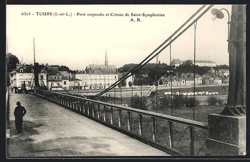 Cpa tours l pont - cpa,