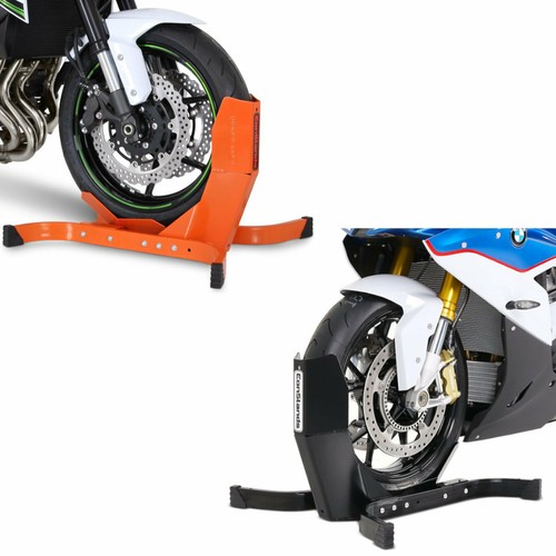 Bloque roue noir orange mat - 2x,