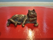 Statue Chat En  Bronze , belle patine et ciselure