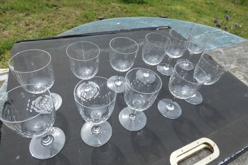 Lot verres cristal de - lot, 11