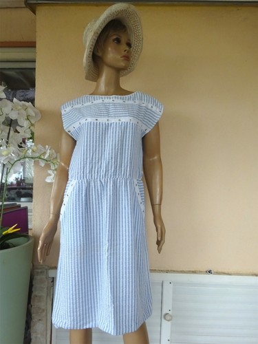 Robe été vintage rayures - d,
