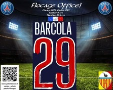 Flocage France PSG 2024/25 Ligue des Champions Home 29 Barcola Officiel