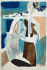 FRANCOIS BRET Jeunes Filles Nice LITHOGRAPHIE 28/40 XX°