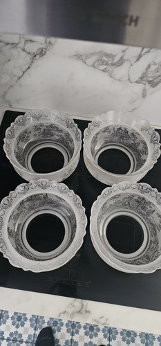 Globes tulipes cristal - 4, en