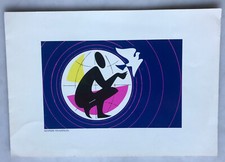 CARTE SERIGRAPHIEE à André