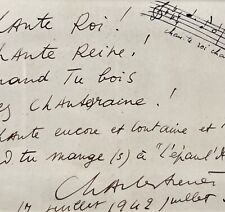 Charles Trenet improvise une chanson pour le restaurant L'Épaule de Mouton