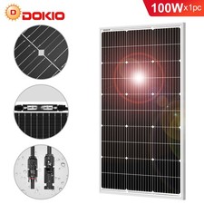 Dokio 100W 12V Panneau solaire rigide étanche hors réseau camping-car bateau 