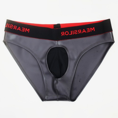 Slip homme faux latex - en,