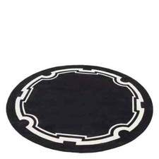 Tapis rond design touffeté à