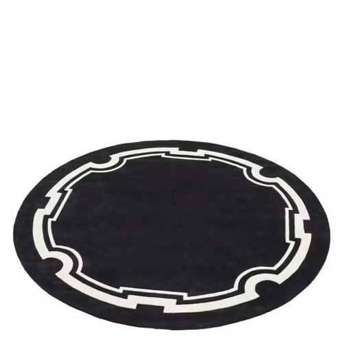 Tapis rond design touffeté - , à