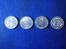 LOT DE 4 PIECES DE MONNAIES COMMEMORATIVES  2 FRANCS  SUP/FDC VOIR SCAN