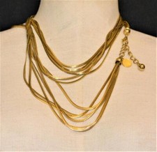 Collier Vintage Signé ANNA