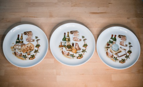 Assiettes fromage en - à,