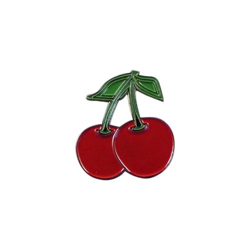 Broche émaillée cerises - Émaillée,
