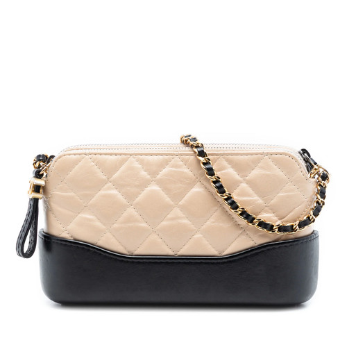 Chanel bicolor vieilli - cuir, de