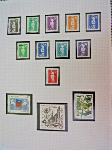 Mayotte série marianne 1997 - mayotte,