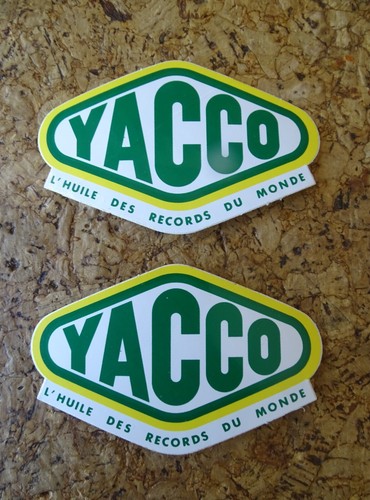 Autocollant yacco 9cm - x2,