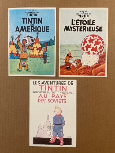 Tintin cartes postales - 3,