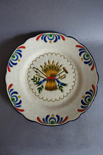 émaux longwy assiette - longwy,