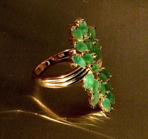 Argent massif bague - argent, cocktail