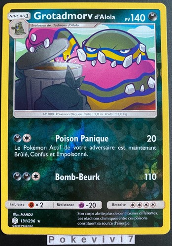Carte pokemon grotadmorv - pokemon,