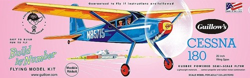 Cessna 180 guillow - cessna,