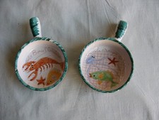 2 caquelons en faïence de