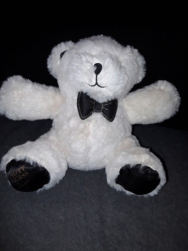 Peluche ours blanc noeud - ob/,
