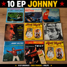 Lot 10 Johnny Hallyday 45T EP