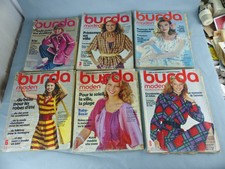 BURDA MODEN lot de 8 anciens