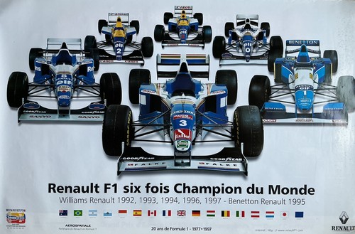 Affiche poster renault - poster, f1